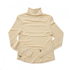 Beige Tracksmith Fells Turtleneck Women's Base Layer | XGPTO-1350