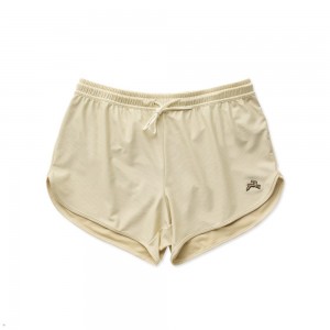 Beige Tracksmith Van Cortlandt Men's Shorts | VEJLF-9632