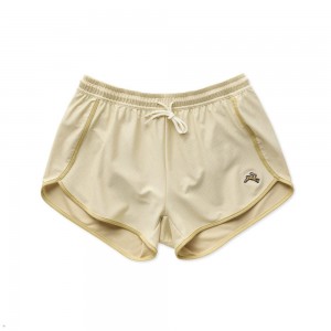 Beige Tracksmith Van Cortlandt Women's Shorts | PXCDE-5920