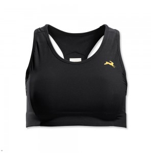 Black Tracksmith Allston Women's Bra | WLFZQ-9372