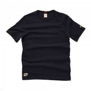 Black Tracksmith Grayboy Men's Tee | PDYCG-6283