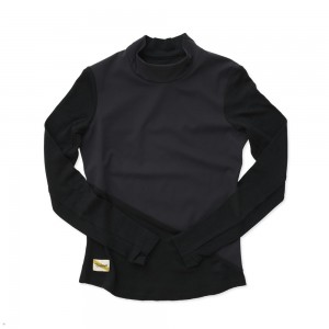 Black Tracksmith NDO Wind-Block Mockneck Women's Shirts | MFHTO-6184