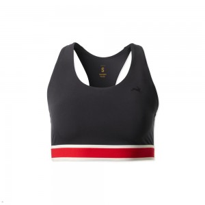 Black Tracksmith Run Women's Bra | WGFKV-6483