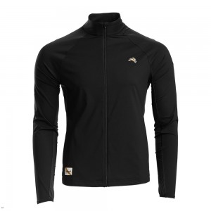 Black Tracksmith Session Men's Jacket | IKDJW-1837