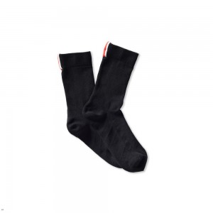 Black Tracksmith Speed Crew Sock | XOWAU-0235