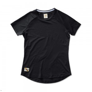 Black Tracksmith Twilight Women's Tee | YPKJN-9467