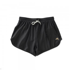 Black Tracksmith Van Cortlandt Grand Women's Shorts | UHSBL-3496