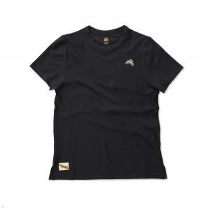 Black Tracksmith Van Cortlandt Women's Tee | XMSCV-9274