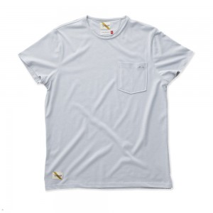 Blue Tracksmith Run Cannonball Run Men's Tee | SVIHP-7943