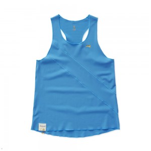 Blue Tracksmith Strata 2023 Women's Singlet | EVHYW-8063