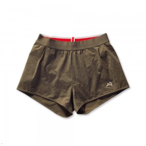 Brown Tracksmith Session Speed Women's Shorts | MEPQN-5217