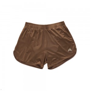 Brown Tracksmith Twilight Women's Shorts | KGFMH-4689