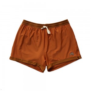 Brown Tracksmith Van Cortlandt Grand Men's Shorts | IQOYX-1630