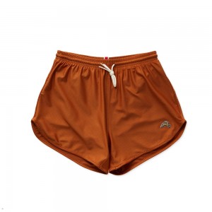 Brown Tracksmith Van Cortlandt Grand Women's Shorts | XUQPN-6748