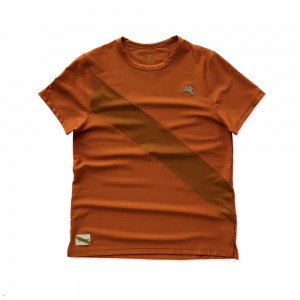 Brown Tracksmith Van Cortlandt Women's Tee | XCRIK-7801