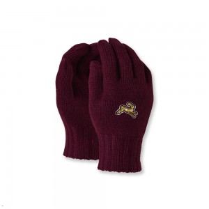 Burgundy Tracksmith Harrier Gloves | XVZOM-8956