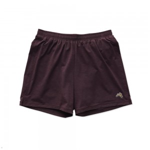 Burgundy Tracksmith Session Men's Shorts | QVGCK-7230