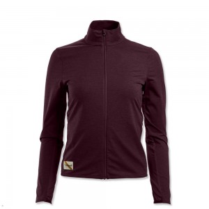 Burgundy Tracksmith Session Women's Jacket | OWYQN-9406