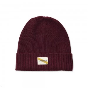 Burgundy Tracksmith Varsity Runner's Caps | AYREP-3160