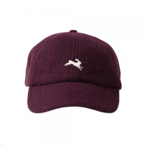 Burgundy Tracksmith Wool Hats | TYOWI-8365