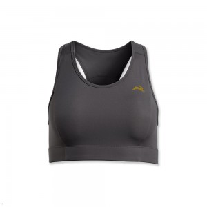 Dark Grey Tracksmith Allston Women's Bra | NUKCF-3407