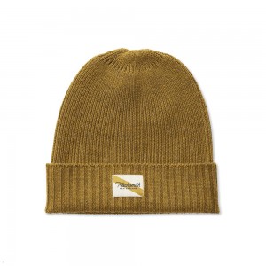 Gold Tracksmith Varsity Runner's Caps | WTPQL-3904