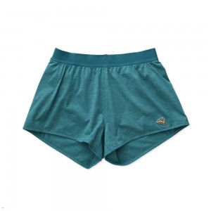 Green Tracksmith Session Speed Women's Shorts | NLUAV-7830