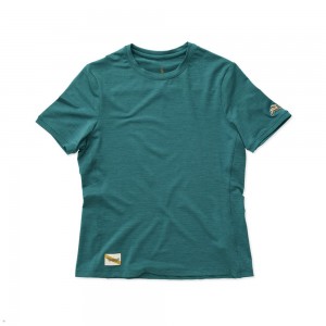 Green Tracksmith Session Women's Tee | JWLID-7418