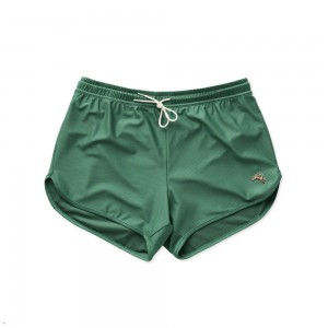 Green Tracksmith Van Cortlandt Men's Shorts | IGOQP-4295