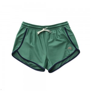 Green Tracksmith Van Cortlandt Women's Shorts | RDFVI-8476