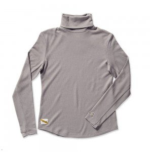 Grey Tracksmith Fells Turtleneck Women's Base Layer | FSAPI-3802