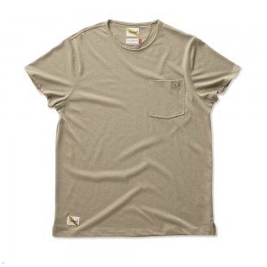 Grey Tracksmith Run Cannonball Run Women's Tee | OCUST-1603