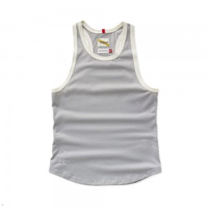 Grey Tracksmith Run Cannonball Run Women's Tank | SNIXG-8074