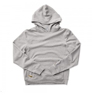 Grey Tracksmith Trackhouse Midweight Men's Sweatshirt | IHEPN-8410