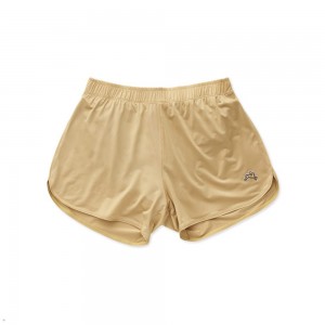 Khaki Tracksmith Twilight Women's Shorts | JXDOE-6073