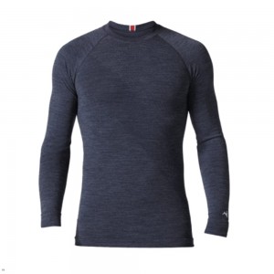 Navy Tracksmith Brighton Men's Base Layer | BFMNQ-0953