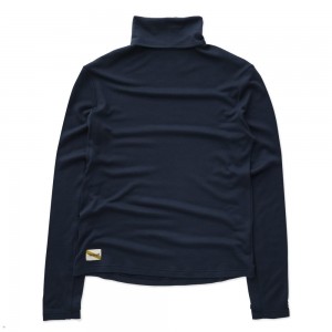 Navy Tracksmith Fells Turtleneck Men's Base Layer | GHOAE-1945