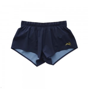 Navy Tracksmith Strata Women's Shorts | IGSFC-0482