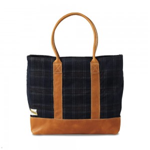 Navy Tracksmith Tote Bags | JFSCR-4903