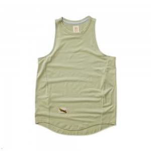 Olive Tracksmith Harrier Women's Tank | HSCGR-6983