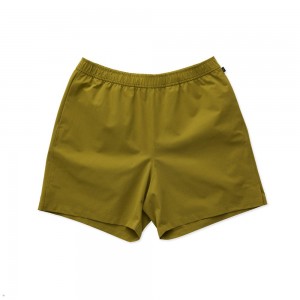 Olive Tracksmith Rapid Transit Men's Shorts | NOCLR-0689