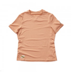 Orange Tracksmith Session Women's Tee | LKMAP-8730