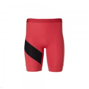 Red Black Tracksmith Allston Half Men's Tights | TWBOE-5634