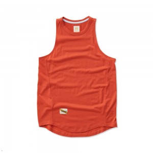 Red Tracksmith Harrier Women's Tank | TGDNQ-2786