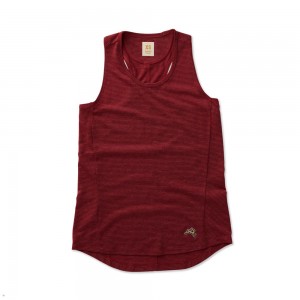 Red Tracksmith Horizon Women's Tank | YXAPI-3219