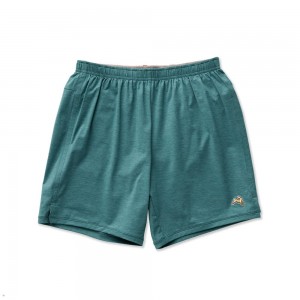 Turquoise Tracksmith Session Men's Shorts | BHKFE-6519