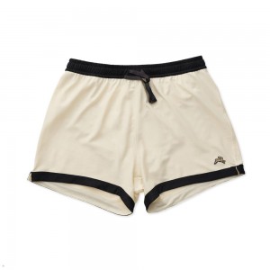 White Black Tracksmith Van Cortlandt Grand Men's Shorts | NBRGC-5163