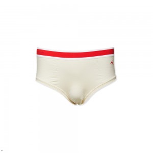 White Tracksmith Brighton Briefs Men's Underwear | SVHYA-1349