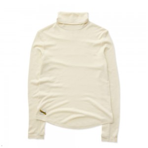 White Tracksmith Fells Turtleneck Women's Base Layer | MCKUL-2387