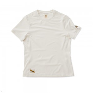 White Tracksmith Session Women's Tee | BJMTX-3658